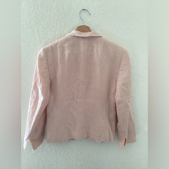 Akris Light Baby Pink Tweed Blazer Jacket - Picture 2 of 5